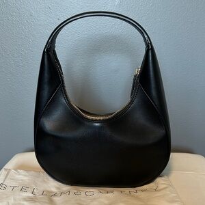 Stella McCartney Sleek Black Hobo Bag